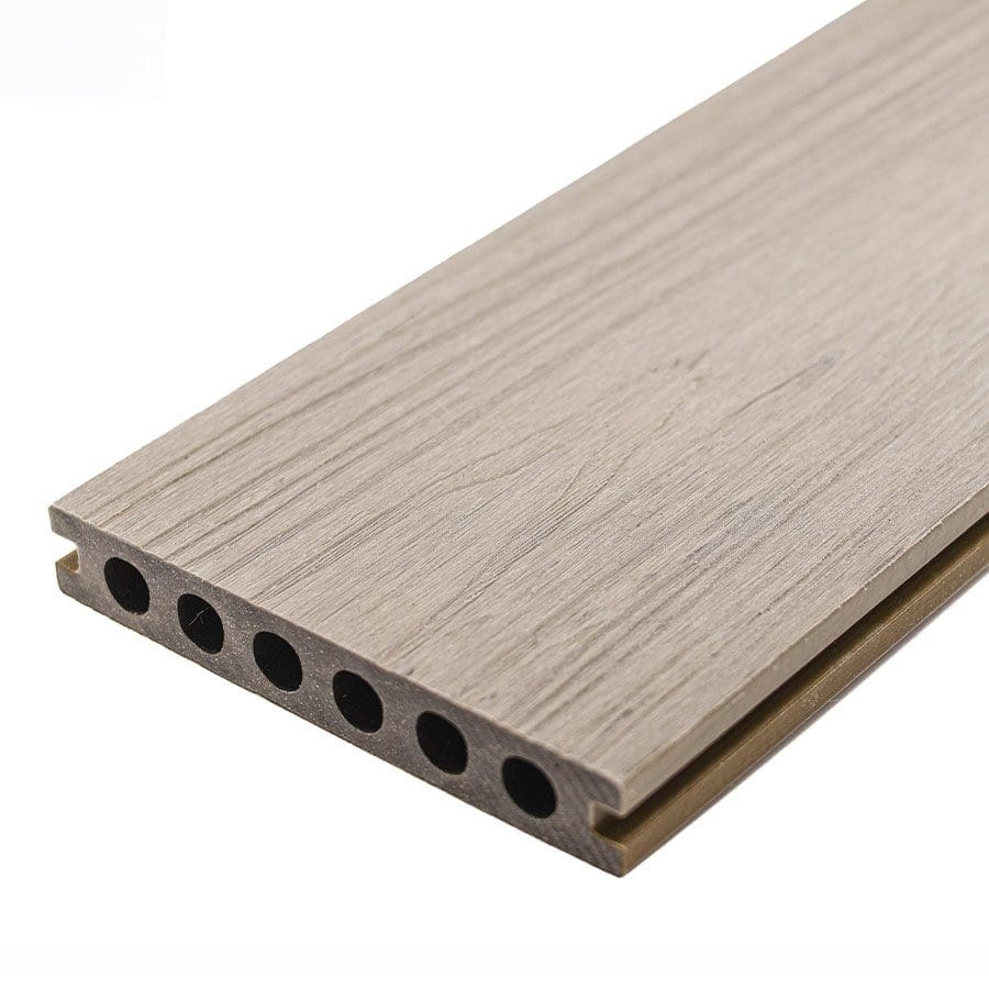 Wood-plastic composite decking board in Sycamore