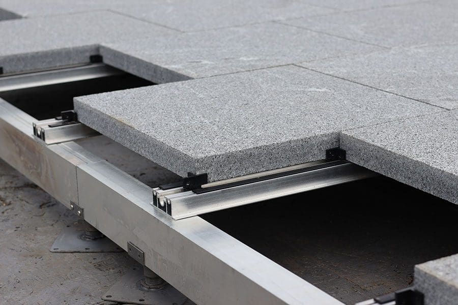 Our TerraSmart® Rail System can replace flammable decking