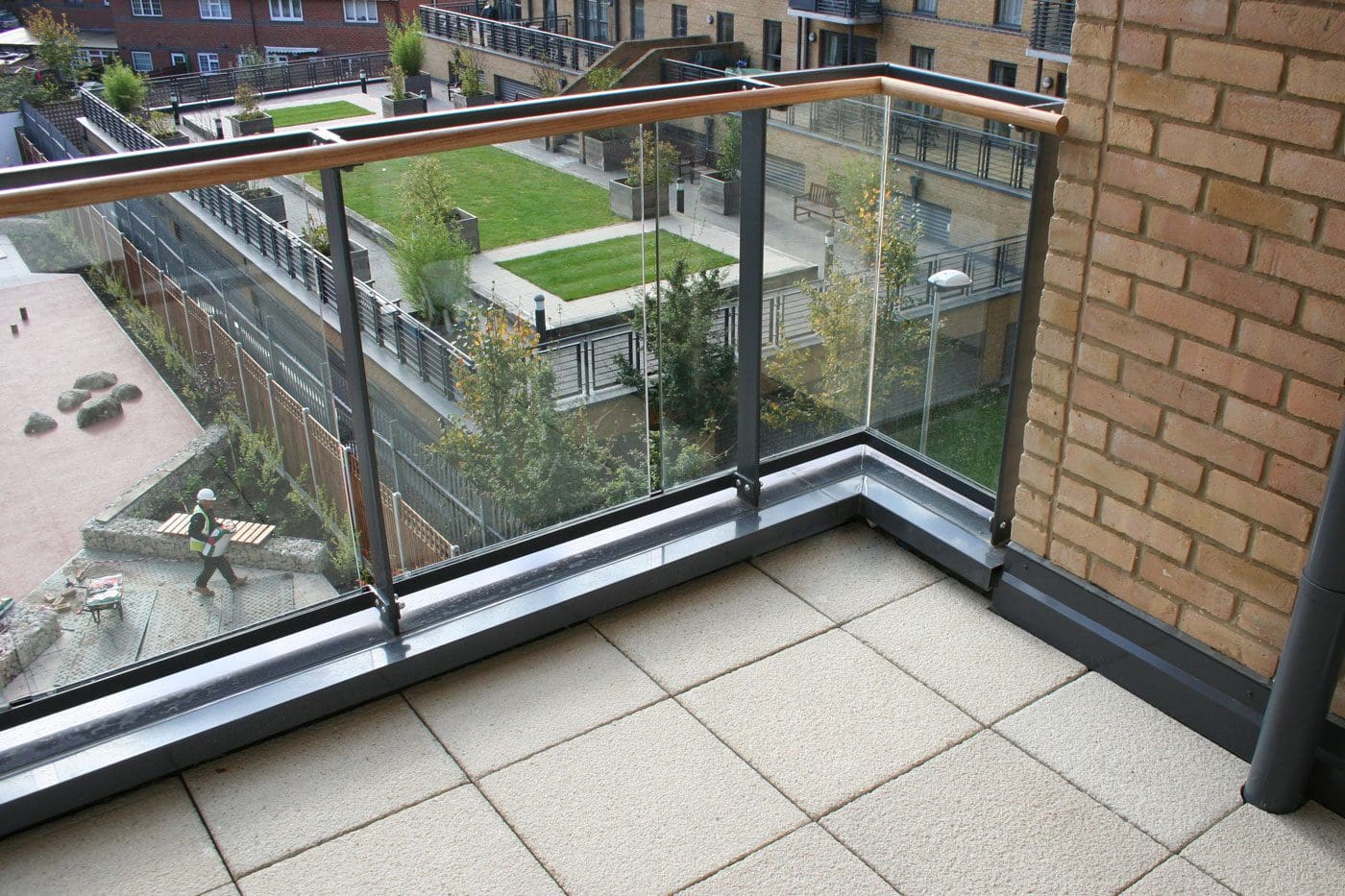 RYNO stackable paving supports are the perfect solution where there are height restrictions.