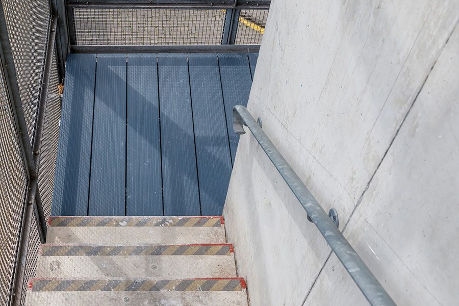 Aluminium staircase